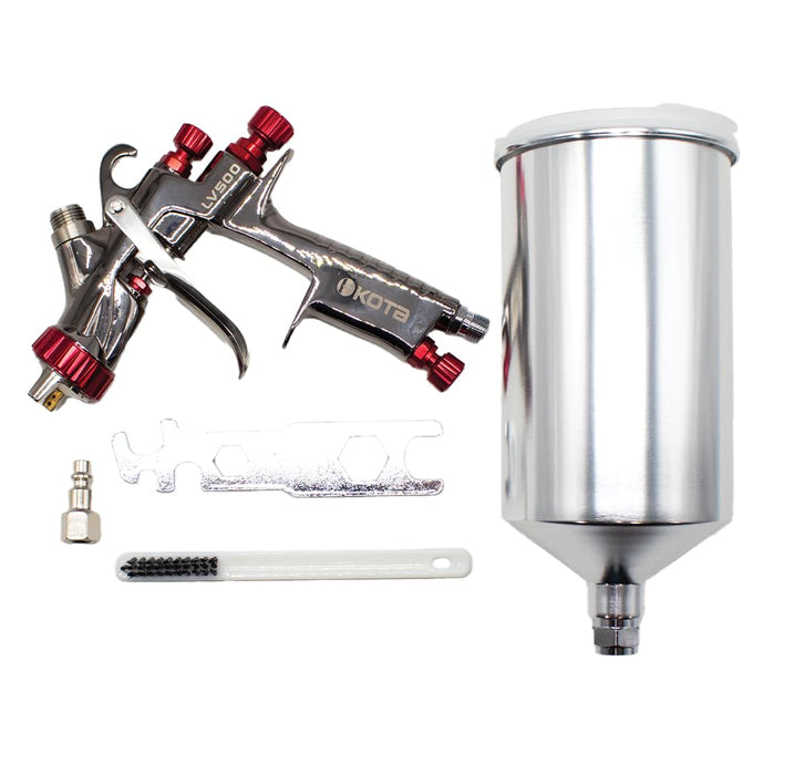 KOTA LVLP Spray Gun Paint 1.3 mm Nozzle with Aluminum Cup (1.4 mm) KLP-41918