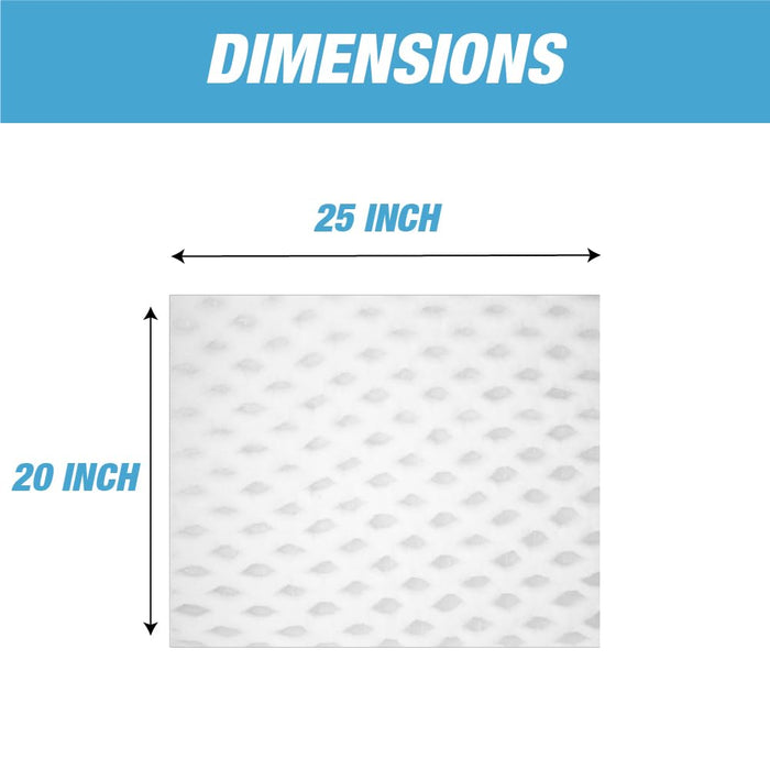Paint Pocket Overspray Spray Booth Exhaust Filters 20 x 25 Inch (20 Pack) – High Capacity Paper Arrestor Pads for Automotive & Industrial Paint Booth Filtration 26517