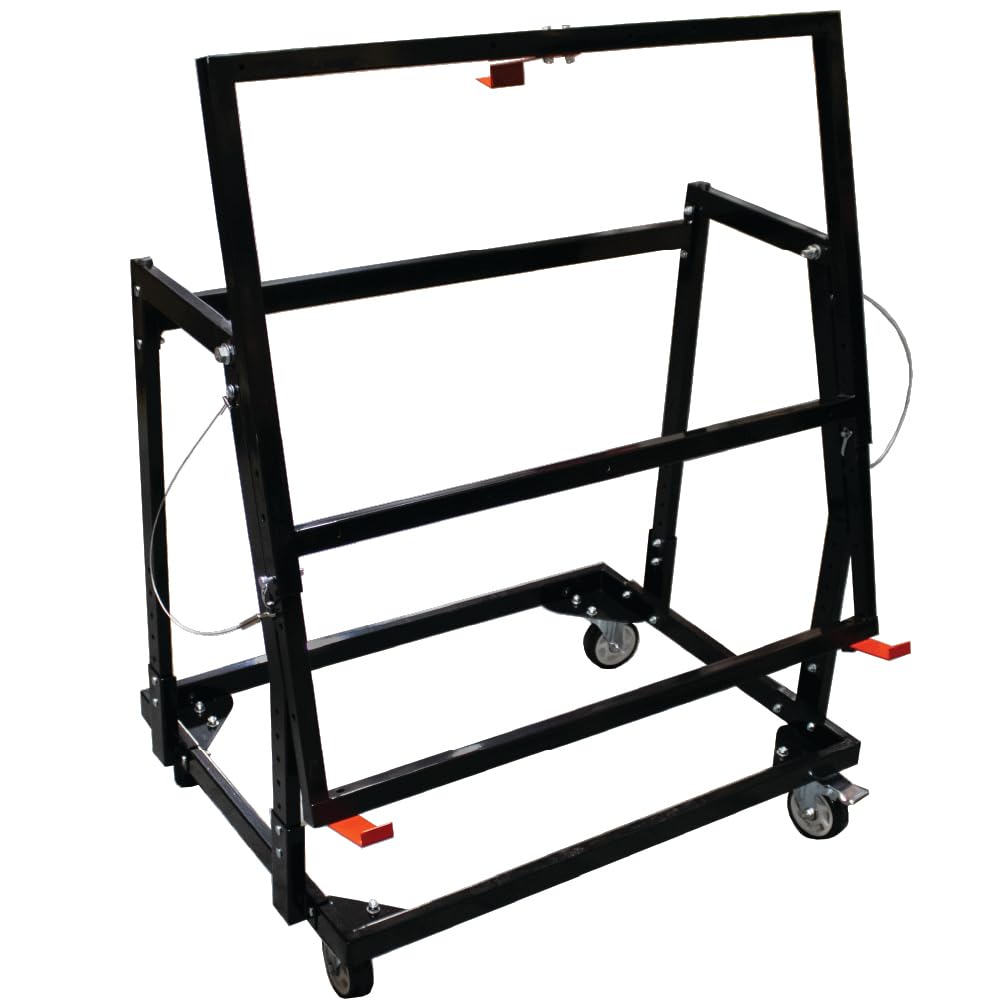 LAUCO Mate Panel Cart and Stand – Mobile Base Stand Contains Rubber Rolling 4” Casters – Mobile Workbench for Tools, Woodworking Tools and Accessories [87280]
