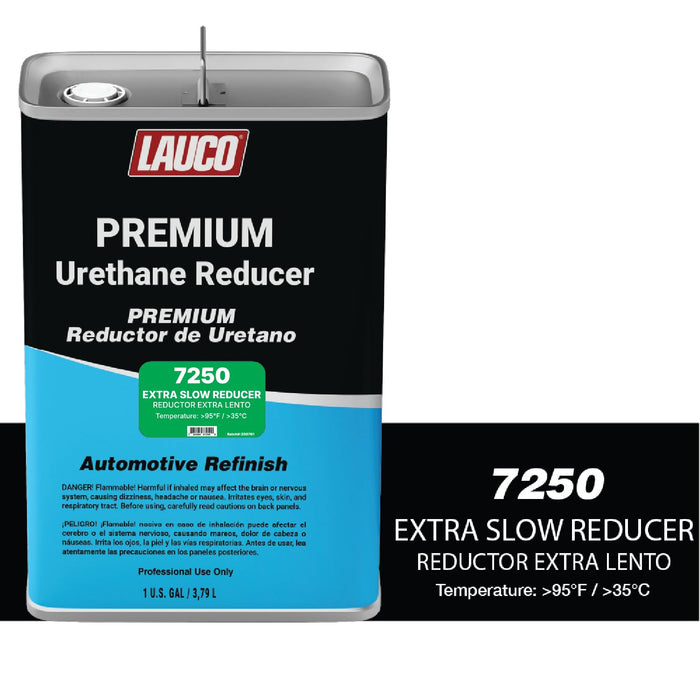 LAUCO Extra Slow Urethane Grade Reducer (7250), 1 Gallon, > 95°F - for Automotive Paint and Industrial Paint Use - High Performance Automotive Grade (Extra Slow - One Gallon) 7250-EXTRASLOW