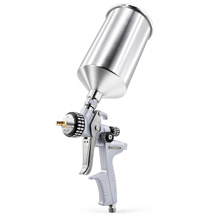 LAUCO KOTA HVLP Spray Gun Nozzle, Compact Aluminum Paint Sprayer (1.3 mm) 60819