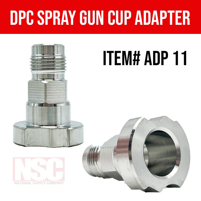Spray Gun Paint System Adapter (11) 16018 (Aftermarket) Compatible with 1.0 System Only and the Disposable Spray Gun Cup Liners and Lid System