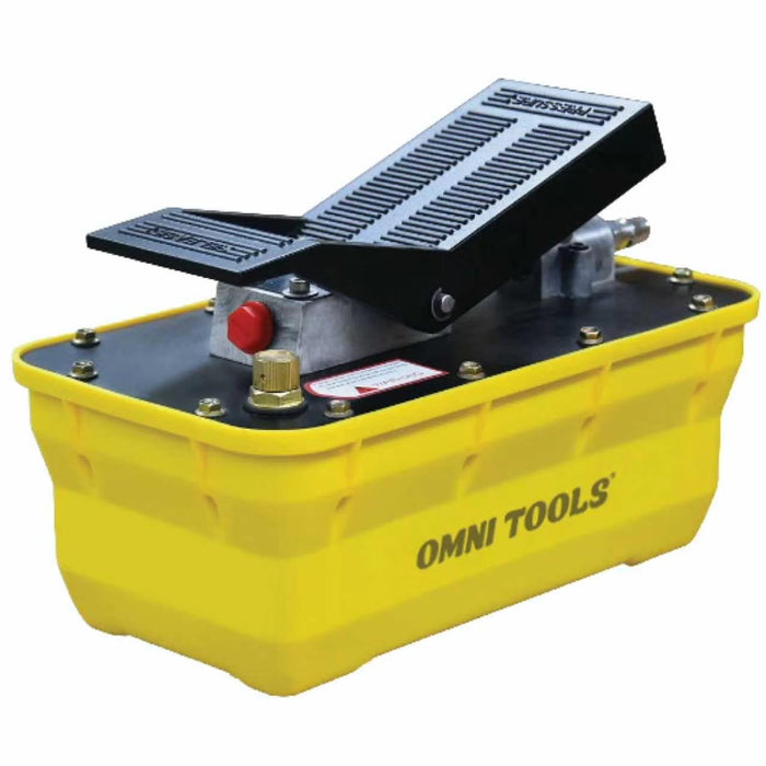 Air Hydraulic Pump 2.3 Liter, Plastic Heavy-Duty Pneumatic Foot Pump, Manual Hydraulic Pump for Automotive Repair, Machinery, Rigging and Moving, 75909