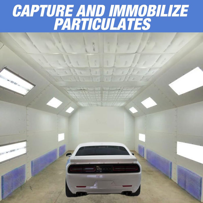 Paint Booth BI Fold 20" x 40" x 1" Tacky Intake Filter Pad for Cross Draft Style Paint Booths (Internal Wire) - 10 Filter per Box (Value of 20 Filters) (20" x 40")