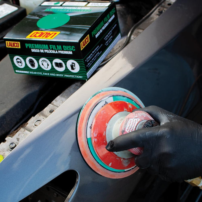 Premium 6" Hook and Loop Sanding Discs (Box of 50) - Hook and Loop Backing Discs for DA Orbital Sanders - Automotive Sanding Wood Furniture Finishing (GRIT-2000)