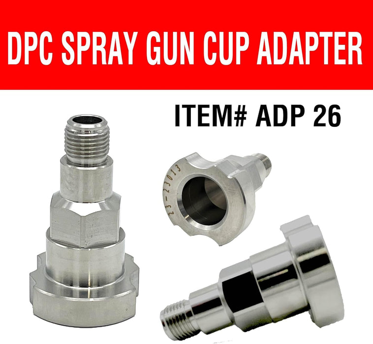 Adapter Spray Gun Paint System Compatible with PPS 1.0 System Only and the Disposable Spray Gun Cup Liners and Lid System Adapter26-16118 (Aftermarket)