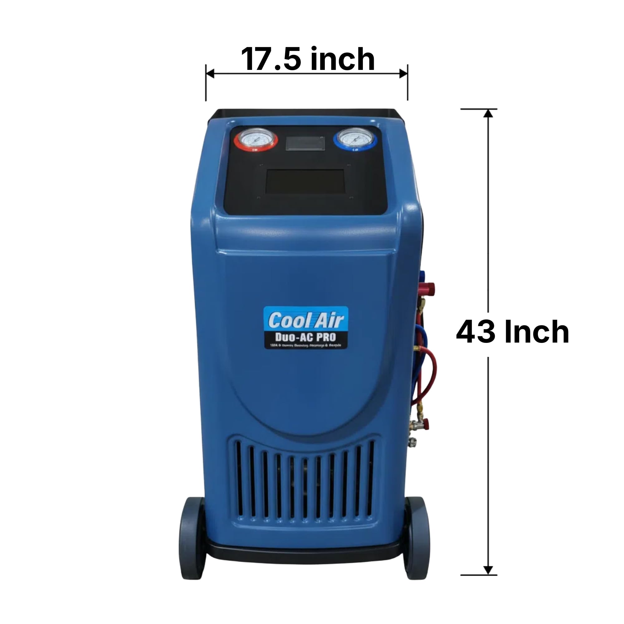 Cool Air Duo-AC Machine PRO – Professional Automotive A/C Recovery & Recharge Station | Full-Automatic Dual Refrigerant Service Machine for R134a & HFO-1234yf with 7-Inch Touch Screen (Duo-AC PRO)