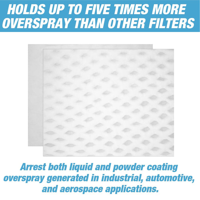 Paint Pocket Overspray Spray Booth Exhaust Filters 20 x 25 Inch (20 Pack) – High Capacity Paper Arrestor Pads for Automotive & Industrial Paint Booth Filtration 26517