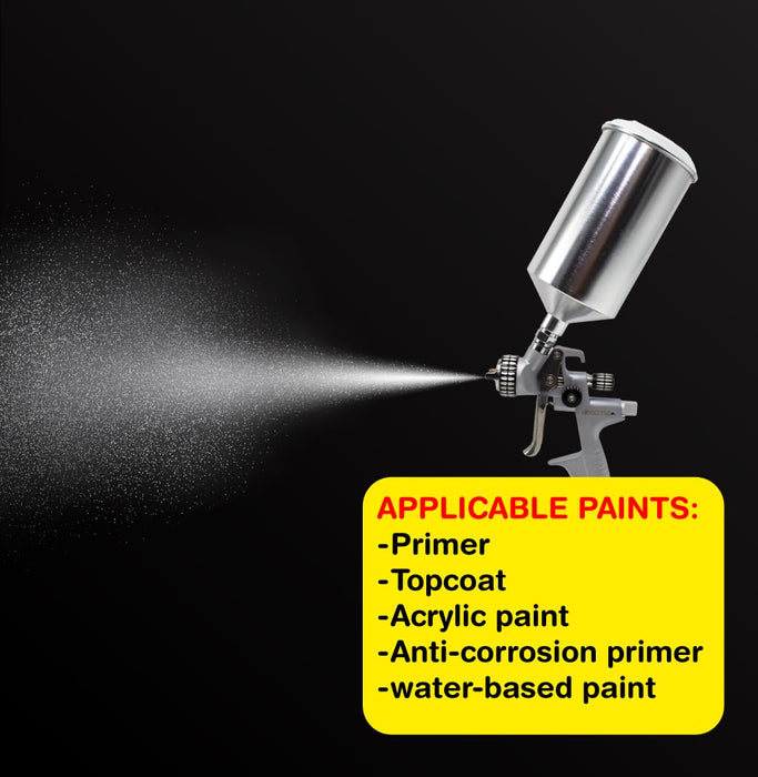 KOTA MP Spray Gun Nozzle – Medium Pressure Gravity Feed Paint Gun for Automotive, Carpentry, Industrial, and Decorative Painting (1.2mm) 41921