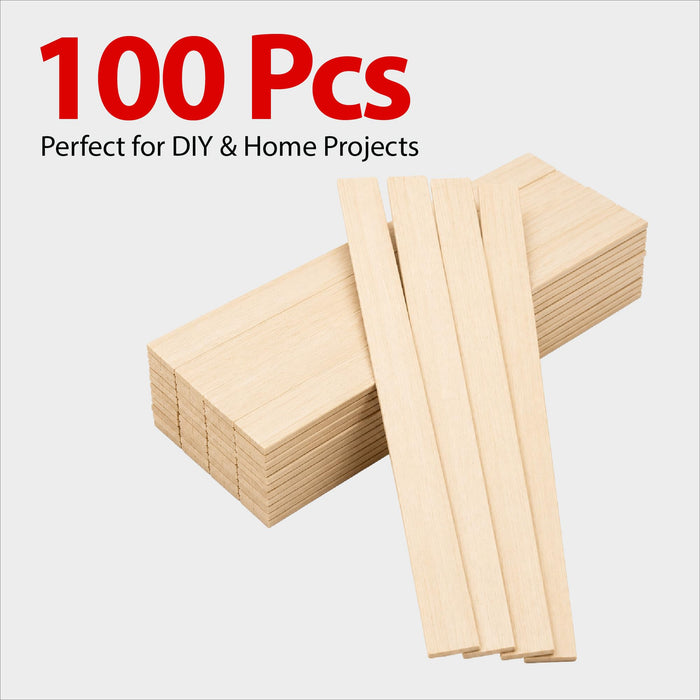 Craft and Paint Sticks - 12" Inch Premium Bamboo Stirrers/Paddles – Bamboo Crafts - Paddle Mix Epoxy Resin Paint – Garden Paint Mixing Sticks/Paddles (100)