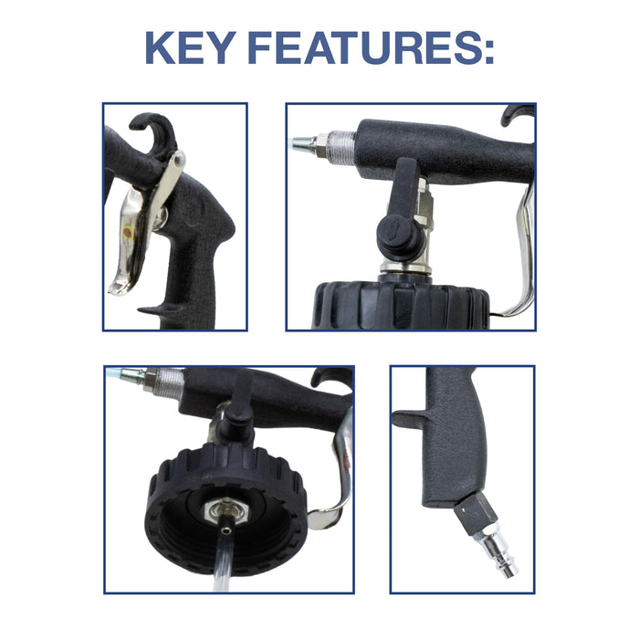 LAUCO Tornado High Pressure Air Gun Kit, Tornado Car Cleaning Gun, Tornado Air Gun for Detailing, Auto Detailing Tornado, High Pressure Tornado Air Hose Nozzle, Detailing Tornado Gun, Detailing Tools