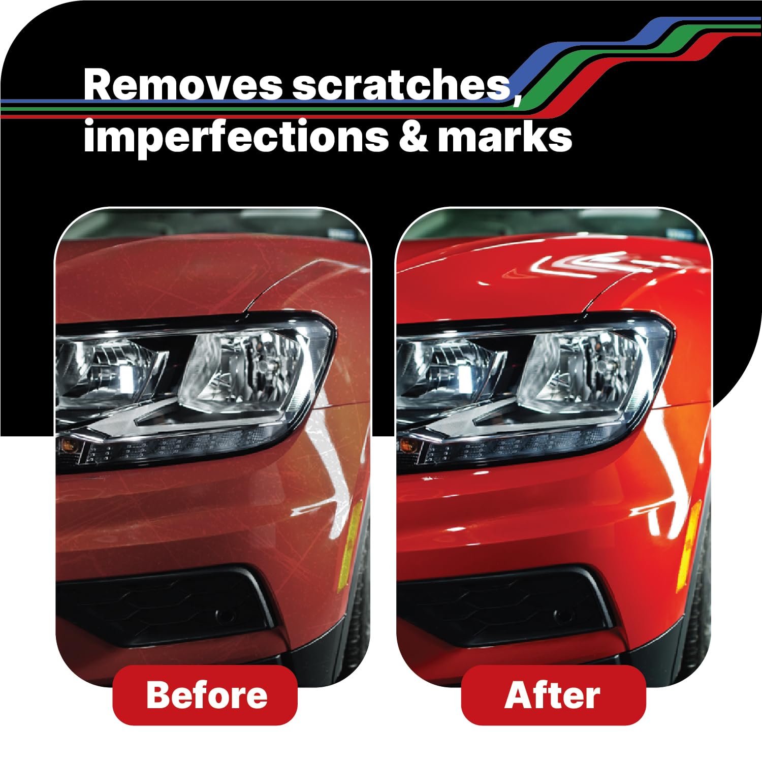 LAUCO Step 3 High Shine Finish Compound – 32oz, Professional Ultrafine Polish for Automotive Paint, Silicone-Free, Clear Coat Safe Finishing Compound for Deep Gloss and Swirl-Free Reflection