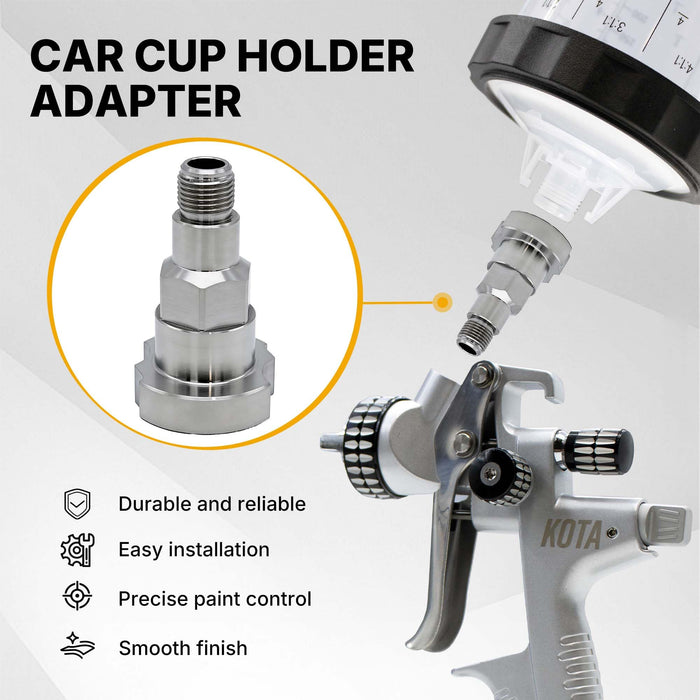 Adapter Spray Gun Paint System Compatible with PPS 1.0 System Only and the Disposable Spray Gun Cup Liners and Lid System Adapter26-16118 (Aftermarket)