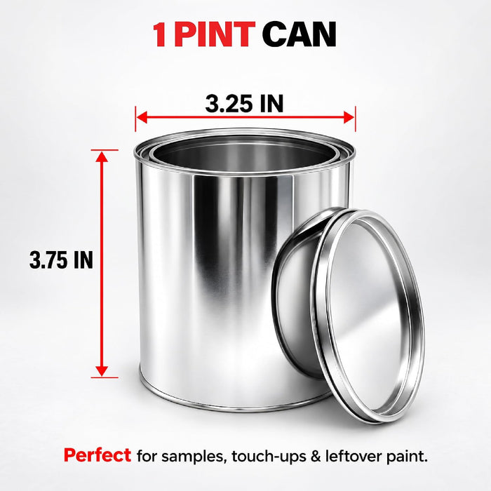 Lauco 3-Pack Metal Paint Cans with Lids, 1 Gallon + 1 Quart + 1 Pint Unlined Storage Containers – Durable Tinplate Buckets for Paint, Solvents, Craft Supplies & DIY Projects 75894