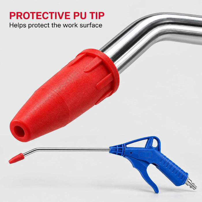 Air Blow Gun with Fixed Nozzle, Air Compressor with Angled Bent Nozzle Accessories Dust Removal Cleaning Tool (200mm) 57021