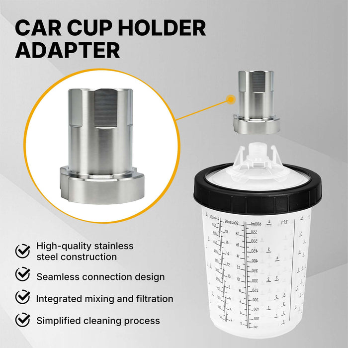 Spray Gun Paint System Stainless Steel Adapter (32) 16136 (Aftermarket) Compatible with 1.0 System Only and the Disposable Spray Gun Cup Liners and Lid System