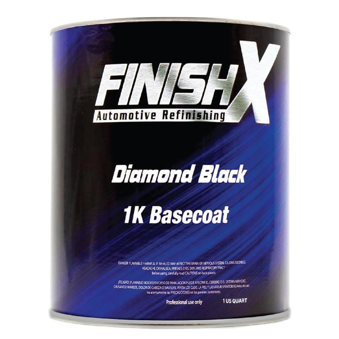 FinishX automotive Refinishing Factory color 1k basecoat diamond black mixing ratio 1:1 (QUART) F9545
