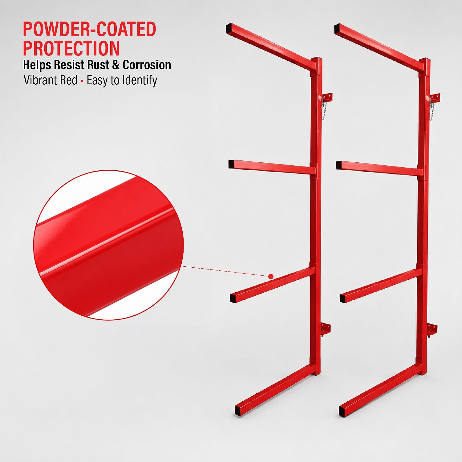 LAUCO Wall Mounting Bumper Stand - Auto Bumper Storage Rack - Efficient Storage Solution for the Body Shop, Bumper Rack, Body Shop Parts Rack- 4572