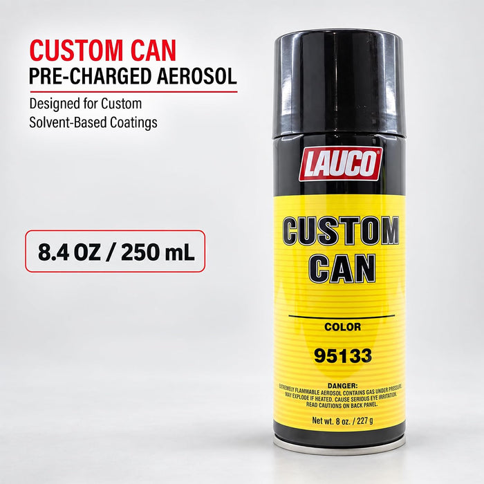 LAUCO Pre-Charged Custom Fill Aerosol – 8 oz (Single Can) – Universal Solvent Blend for Refillable Spray Applications 95133