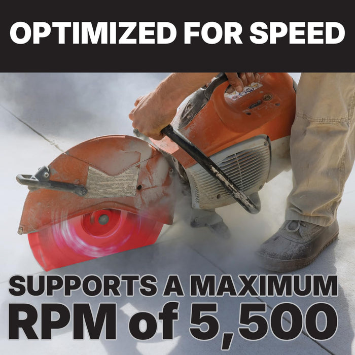 Omni Tools 14 Inch Diamond Saw Blade Concrete Cutting Blade for Masonry, Brick, Block, Stone 350mm Segmented Cut-Off Disc for Circular Saw Heavy Duty Abrasive Wheel Dry Wet Use 5500 RPM [33097]