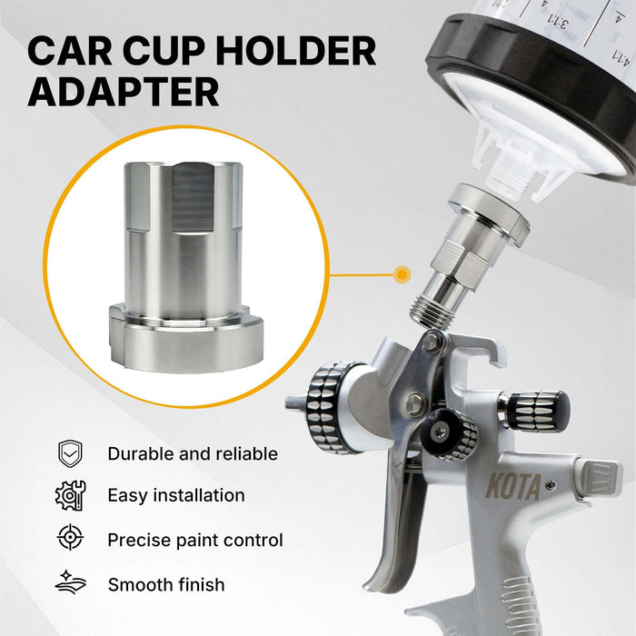 Spray Gun Paint System Stainless Steel Adapter (32) 16136 (Aftermarket) Compatible with 1.0 System Only and the Disposable Spray Gun Cup Liners and Lid System
