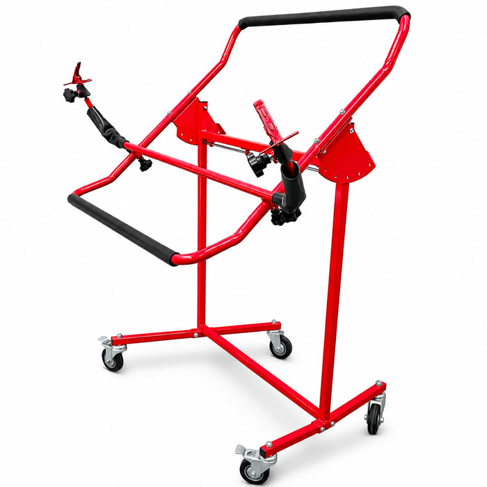 LAUCO Adjustable Bumper Repair Stand, Securely Holds Plastic Car Bumper Covers for Automotive Bodyshop Repair Multiple Angles 5 Locking Positions, Paint Bodywork, Wheels Sand, Prep, Spray Primer 08044