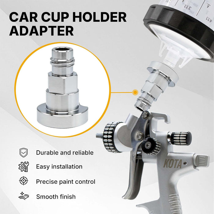 LAUCO Spray Gun Paint System Stainless Steel Adapter (Adapter 37)
