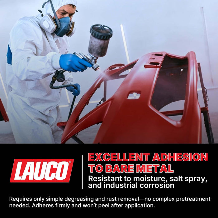 LAUCO Zinc Coat Weld-Thru Primer 15.5 oz, Pack of 2, Zinc Rich Spray for Welding, Anti-Corrosion Coating for Bare Metal, MIG & Spot Welding Safe, Fast Dry Industrial Primer 37518