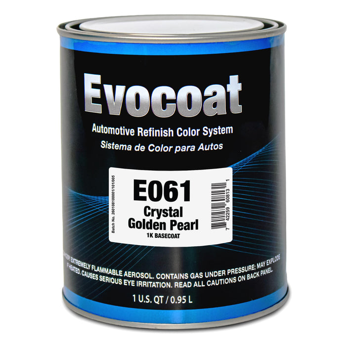 LAUCO Evocoat 1K Base Coat E061 Crystal Golden Pearl QT, (Compatible With PC-1061 1:1 Mix Ratio)