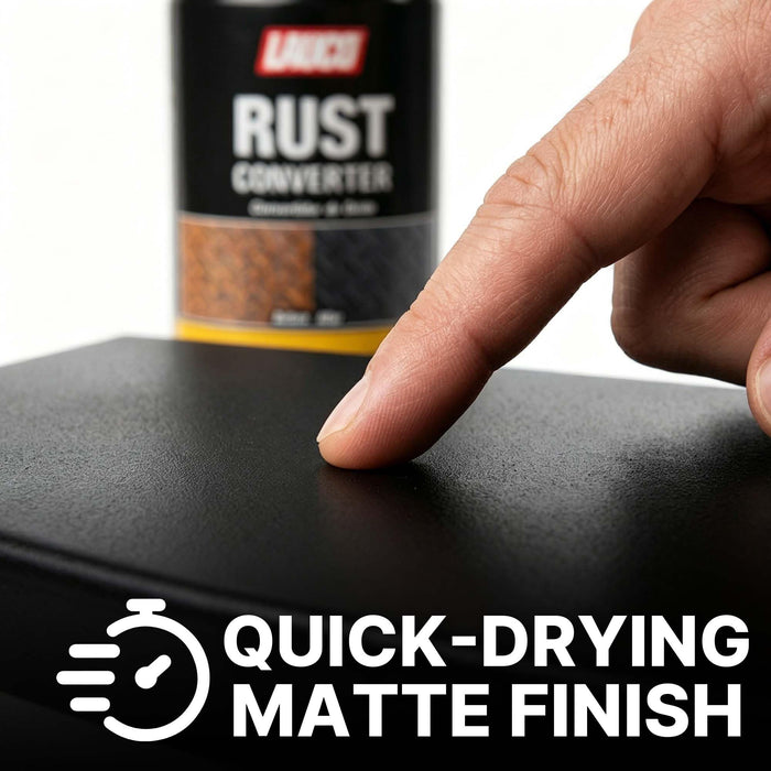 LAUCO Rust Converter Spray 13oz Pack of 1, Fast Dry Rust Remover & Converter, Converts Rust to Protective Black Coating, Anti-Corrosion Metal Treatment for Automotive, Tools & Steel Surfaces (1) 37522