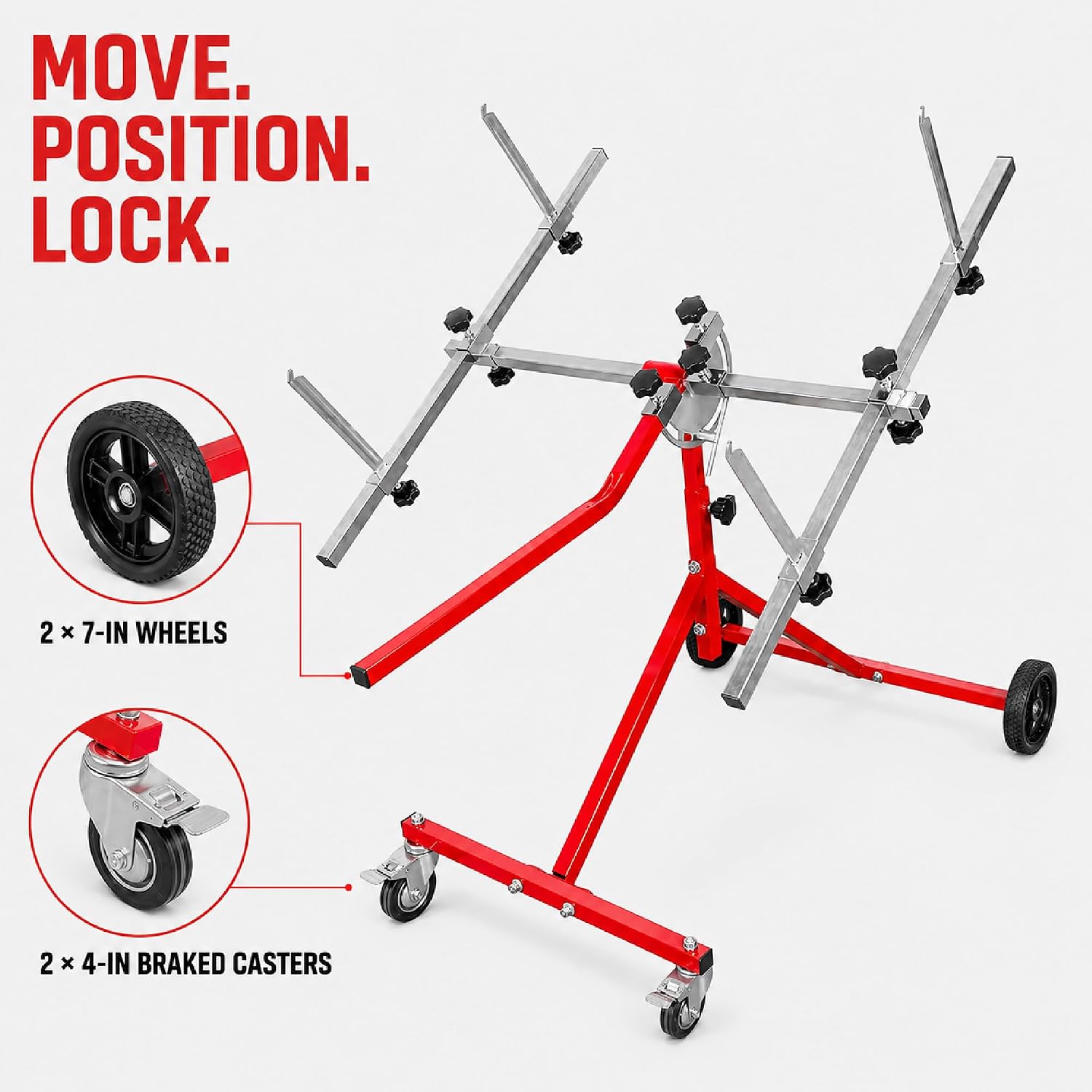 LAUCO Multifunction Paint Stand, Automotive Paint Stand, Body Panel Stand, Door Stands for Painting, Paint Stands Auto Body, Auto Body Repair Tools Adjustable Paint Stand (180° Rotating)- 19531
