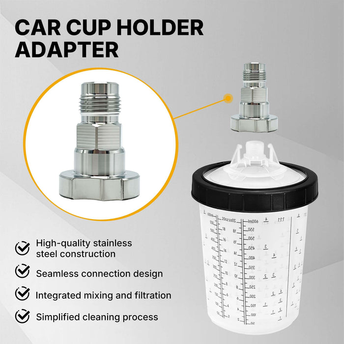 Spray Gun Paint System Adapter (11) 16018 (Aftermarket) Compatible with 1.0 System Only and the Disposable Spray Gun Cup Liners and Lid System