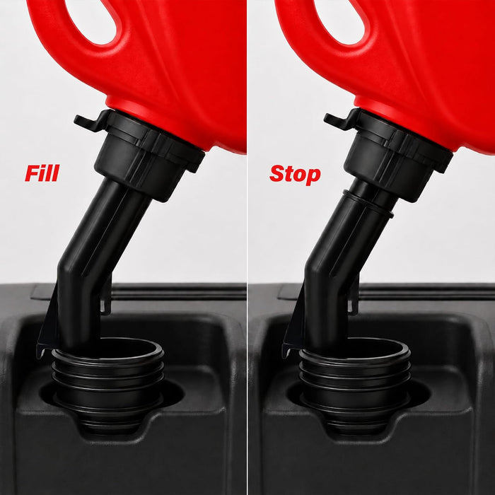 Gas Can 3 Gallon, Portable Fuel Container with Rotating Pour Spout, Child-Resistant Cap and Carry Handle for Gasoline, Lawn Equipment, Garage and Outdoor Use