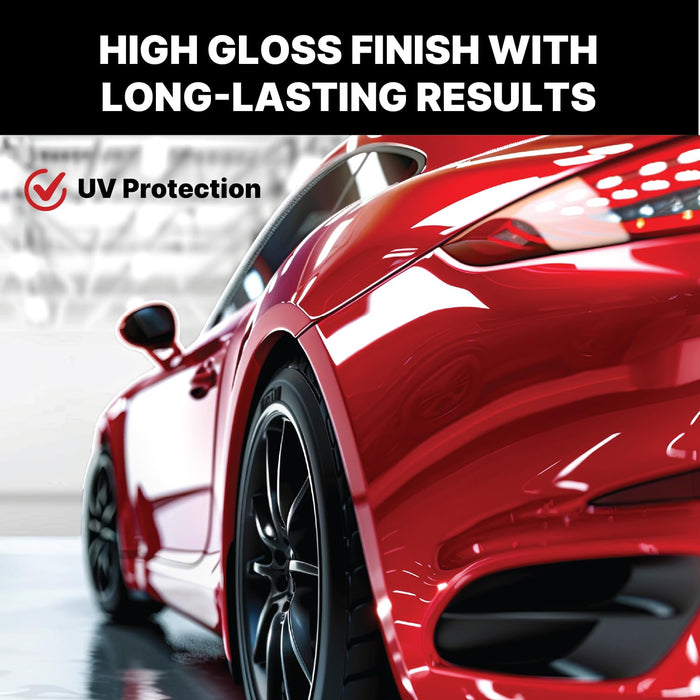 FinishX Automotive Refinishing Ultimate Speed Clear Coat (FC1100-1 Gallon) 4:1 Kit with Slow Activator/Hardener (FH1030-1 quart), High-Gloss Finish, Super Fast Drying, Customized for Spot and Panel