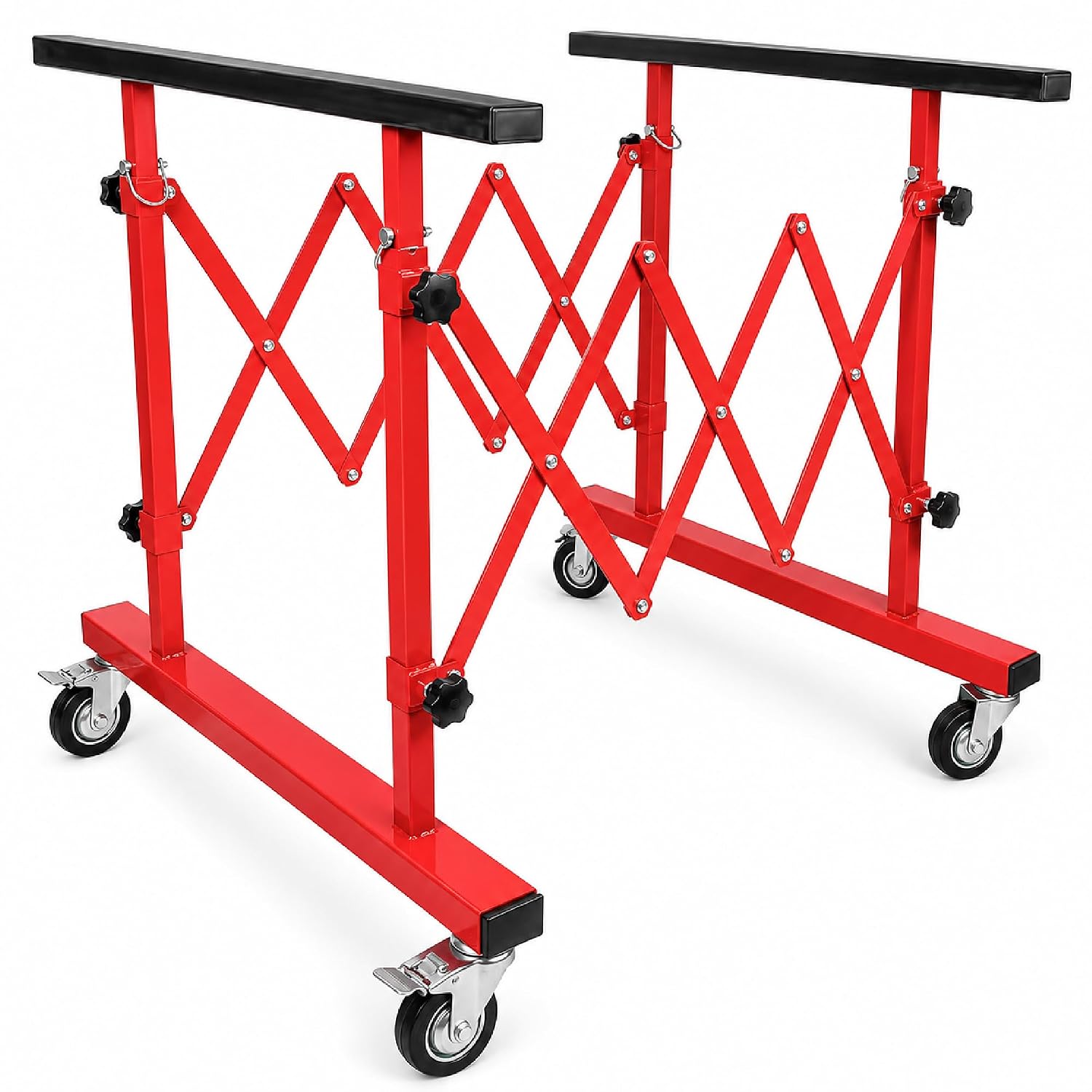 LAUCO Mobile Telescopic Universal Paint Stand - Adjustable Body Extending Mechanical Panel Stand, Automotive Extending Panel Stand, Automotive Body Paint Stand [26497]