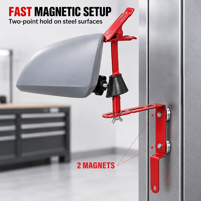 Lauco Paint-N-Stick Side View Mirror Paint Stand Holder with Clamp, ﻿Autobody Repair ﻿Paint Plier with Holder Set PPH0216