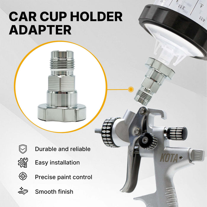 Spray Gun Paint System Adapter (11) 16018 (Aftermarket) Compatible with 1.0 System Only and the Disposable Spray Gun Cup Liners and Lid System