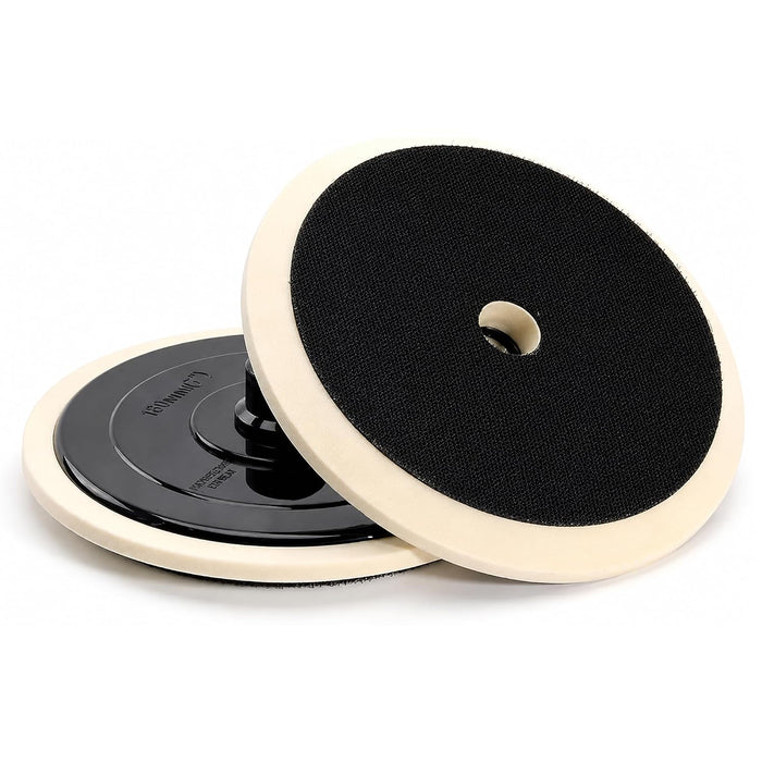 7" Polishing Buffing Hook and Loop Backing Pad - Universal Polisher Buffer Backing Plate Pad - Attach Foam Wool Buff Pads - Rotary Polisher Backup Pad - Automotive, Car Detailing PBP0008