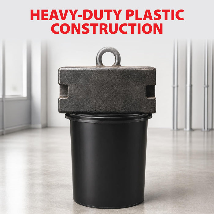 Plastic Paint Can Bucket 1QT Pack of 6, w/Lid Triple Lock Airtight Seal, Touchdown Bucket, Small Pail Triple-Lock Airtight Seal to Minimizing Skimming, Rust, Odor & Chemical Resistant