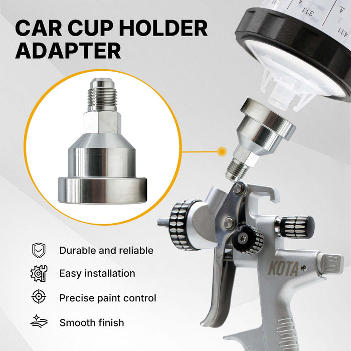LAUCO Spray Gun Paint System Stainless Steel Adapter (12) (Aftermarket) Compatible with 1.0 System Only and The Disposable Spray Gun Cup Liners and Lid System