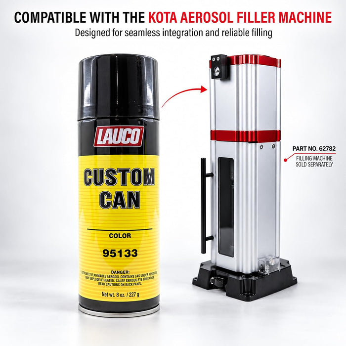 LAUCO Pre-Charged Custom Fill Aerosol – 8 oz (Single Can) – Universal Solvent Blend for Refillable Spray Applications 95133