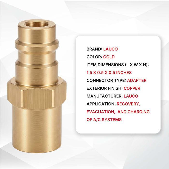 Refrigerant Tank Adapter(R134a)/Male Low Side R134a to Female 1/2 Inch Acme (R134a) 87242