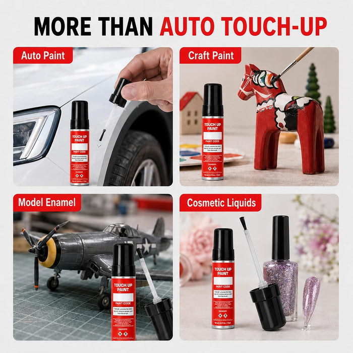 15ml Fillable Aluminum Touch Up Paint Bottles with Brush 50 Pack Refillable with Funnel, Mixing Balls & Labels Durable, Leakproof Scratch Repair for Auto & DIY Kits