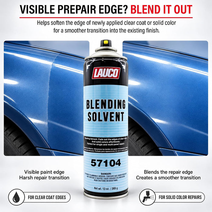 LAUCO Blending Solvent 13 Oz Aerosol Spray Can - Pack of 2 - Perfect for Single and Multi-Panel Repair (57104)