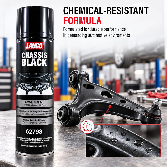 LAUCO Chassis Black 13 Oz, Pack of 1, OEM Satin Finish Coating, 62793