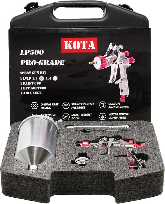KOTA LVLP Spray Gun Paint 1.3 mm Nozzle with Aluminum Cup (Set 1.3 mm) 75913