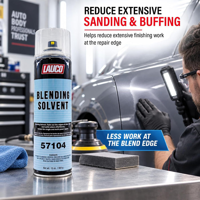 LAUCO Blending Solvent 13 oz Aerosol – Automotive & Industrial Spray-Can Edge Fade Mist for Seamless Panel Repair (57104)