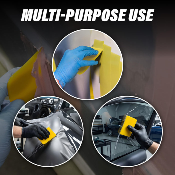 LAUCO Body Filler Spreaders 4 Inch, 50 Pack Reusable Plastic Auto Body Spreaders for Automotive Filler, Putty, Glaze, Caulk, Epoxy Resin and Paint