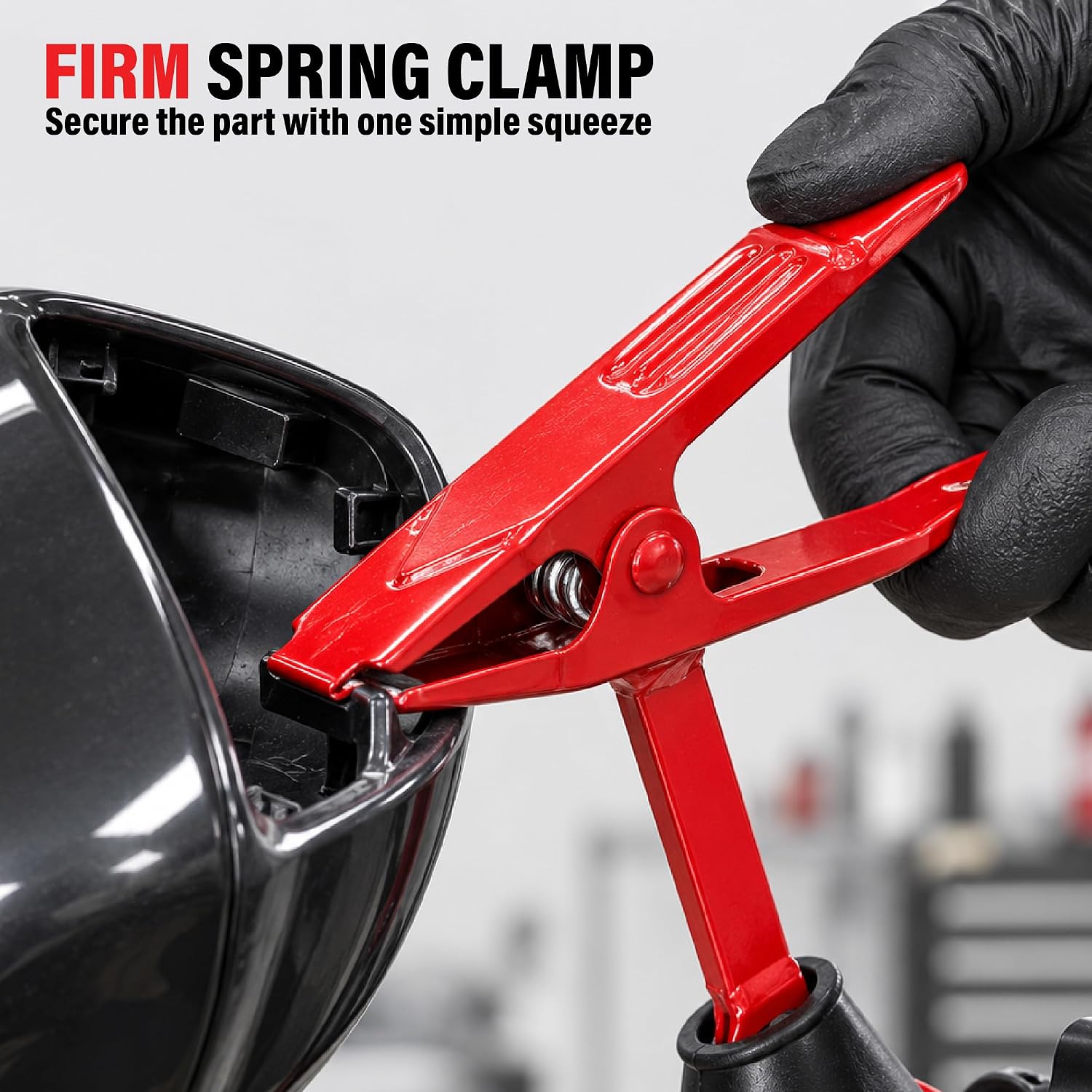 Lauco Paint-N-Stick Side View Mirror Paint Stand Holder with Clamp, ﻿Autobody Repair ﻿Paint Plier with Holder Set PPH0216
