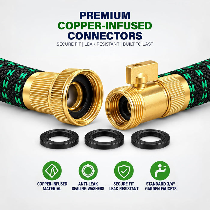 Garden Hose Expanding 50 FT, 10-Pattern Nozzle, Flexible Water Hose